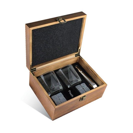Whiskey Stone Gift Set With Glasses