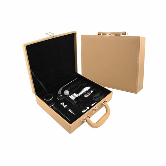PU Leather Rabbit Wine Opener Gift Set
